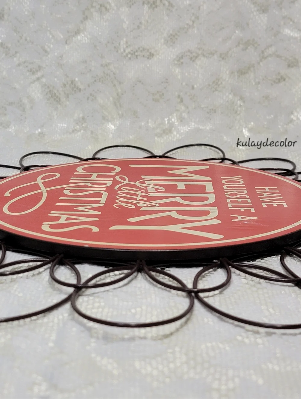 Hallmark Have Yourself a Merry Little Christmas Wall Door Metal Holiday Sign